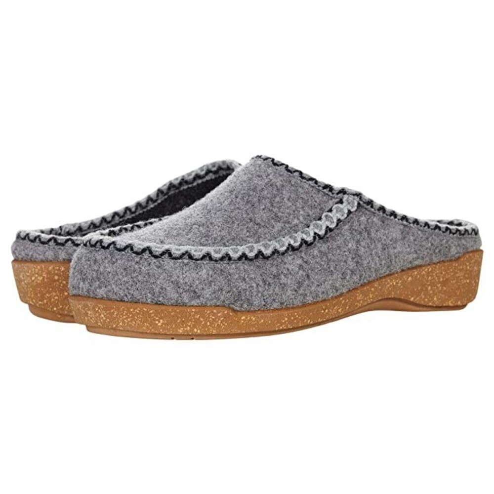 Taos Woolma Clog Women's US 5 Gray Moc Toe Comfort Slip-On Slipper JOBB1450